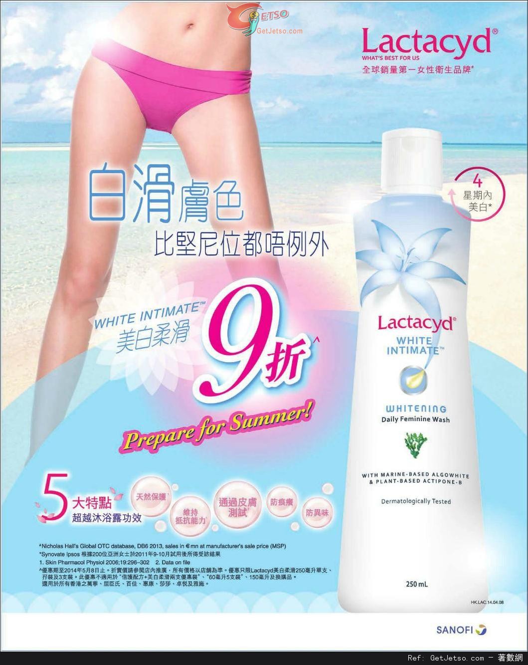 Lactacyd 美白柔滑女性衞生潔膚液9折優惠圖片1