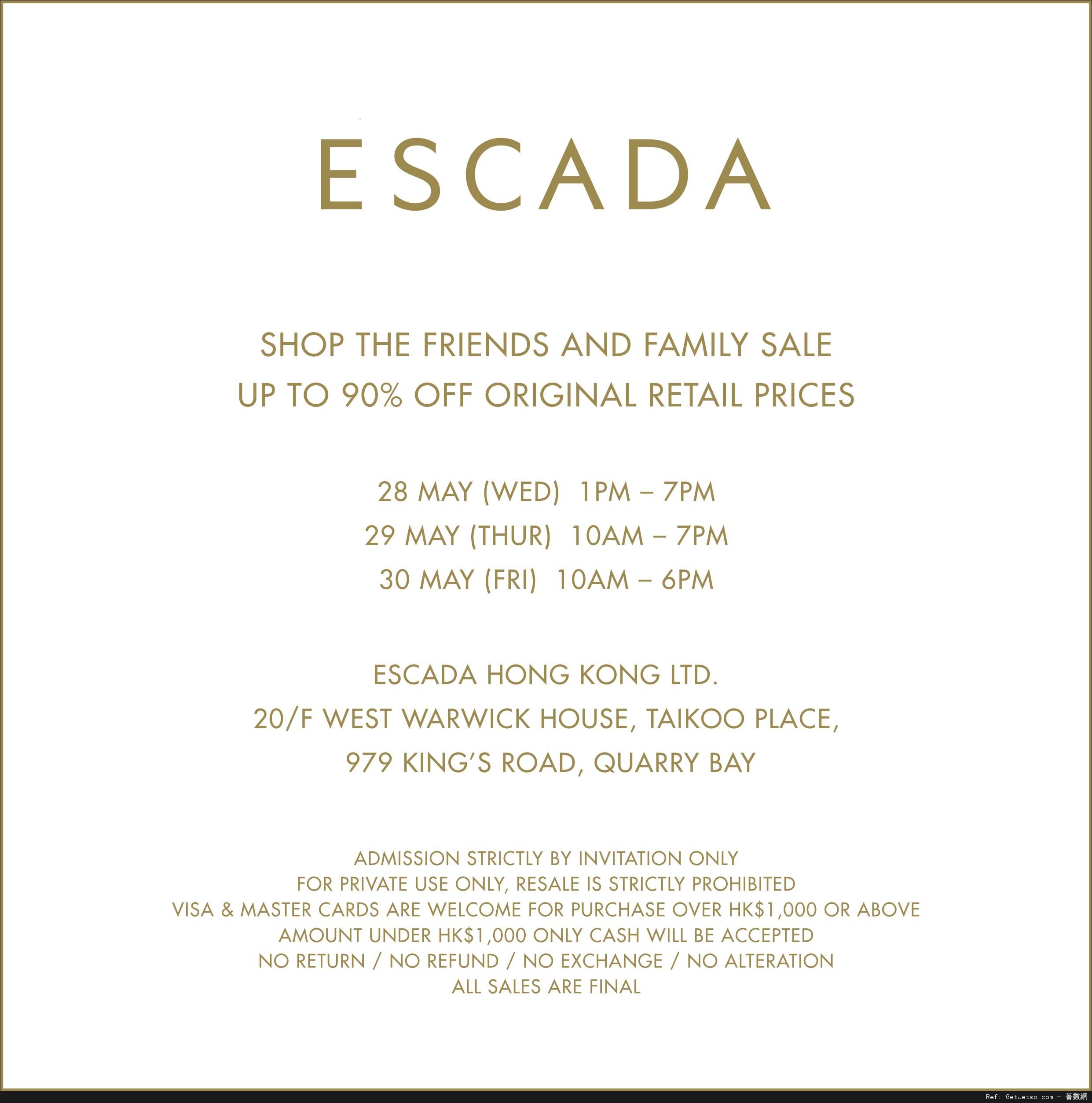 ESCADA 低至一折Friends&Family Sale(至14年5月30日)圖片1