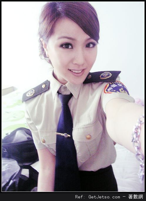 超美的女公安自拍照片12