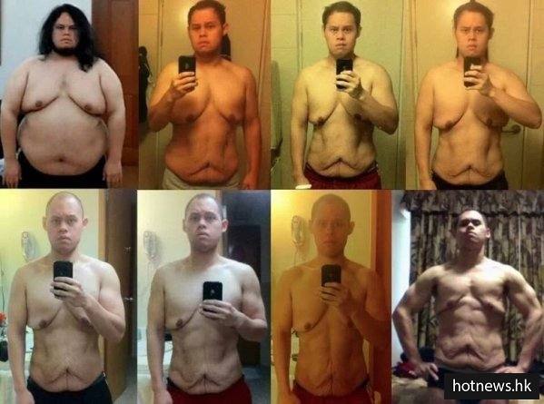 15張最劇烈的的瘦身前後對比圖，讓你堅定要減肥的決心圖片1