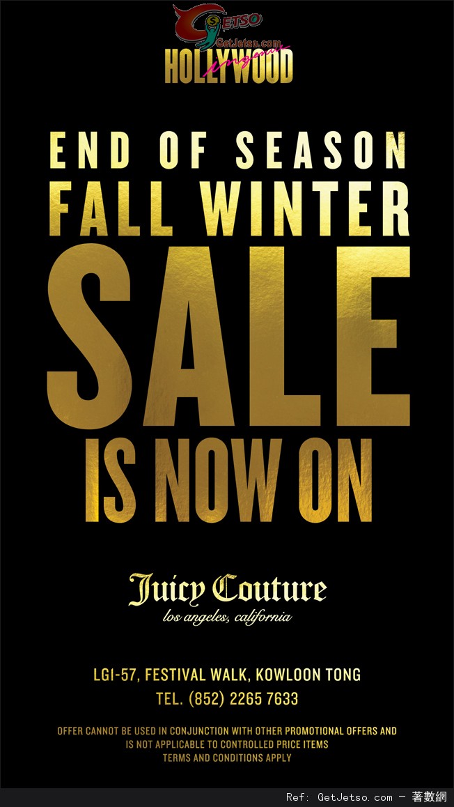 JUICY COUTURE Fall Winter 2014 Sale(至14年12月31日)圖片1