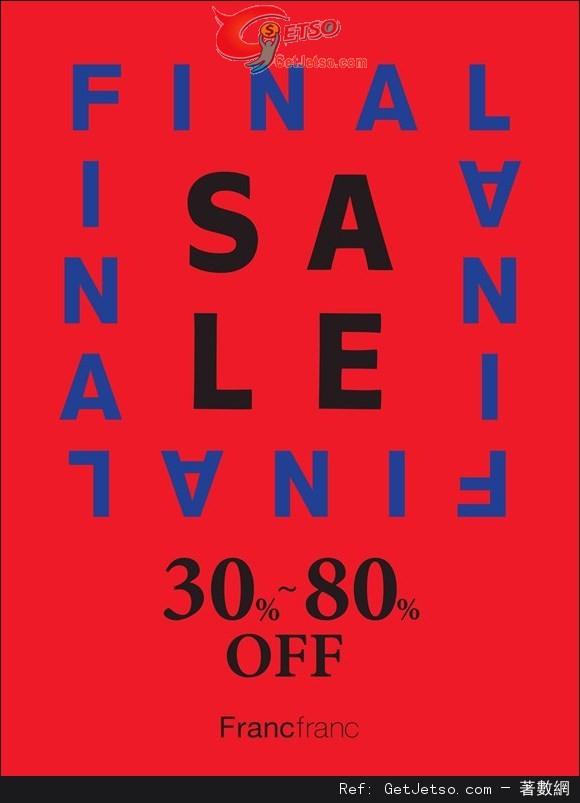 Francfranc Summer Final Sale 低至2折優惠(至15年8月23日)圖片1