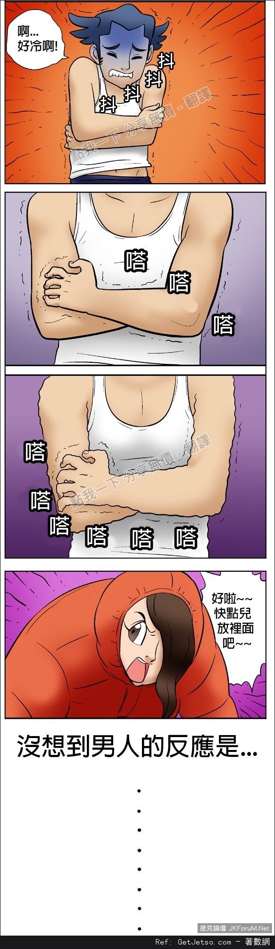 一男一女被困在暴風雪的山洞內，為了取暖只好脫光衣服...圖片2