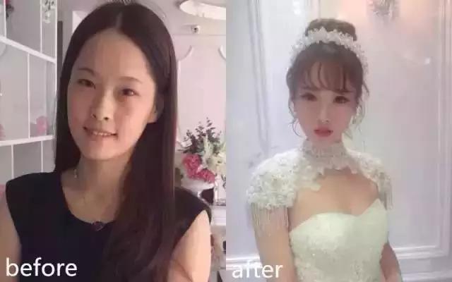 10位新娘結婚當天卸妝後，老公看了全淚崩圖片7