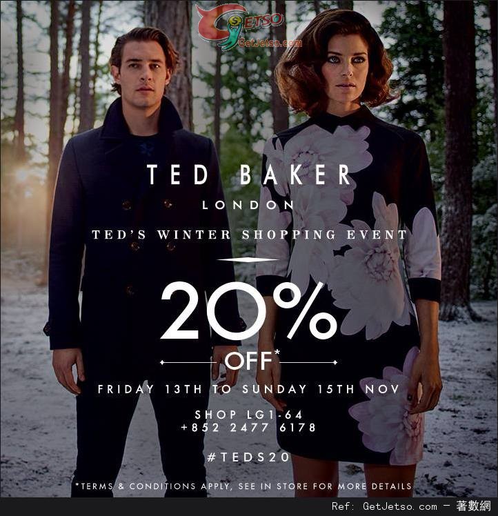 Ted Baker 正價貨品8折優惠@又一城(15年11月13-15日)圖片1