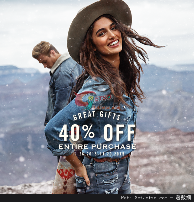 American Eagle Outfitters 全單6折優惠(15年11月26-29日)圖片1