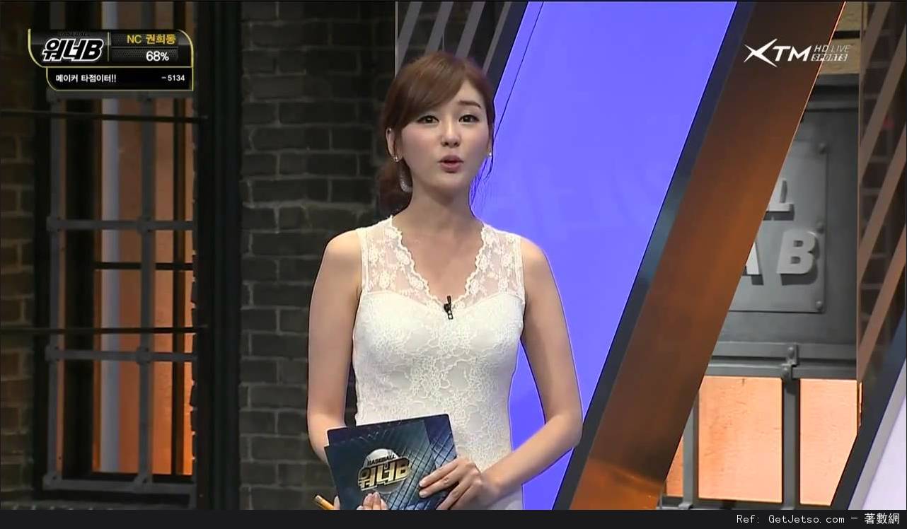 韓國KBS體育台女主播孔善英低胸照片圖片15