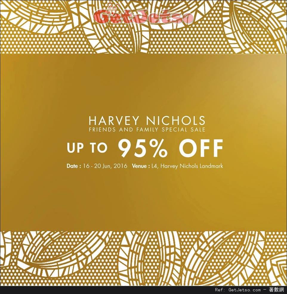 Harvey Nichols Friends &Family Sale 低至0.5折開倉優惠(至16年6月16-20日)圖片1