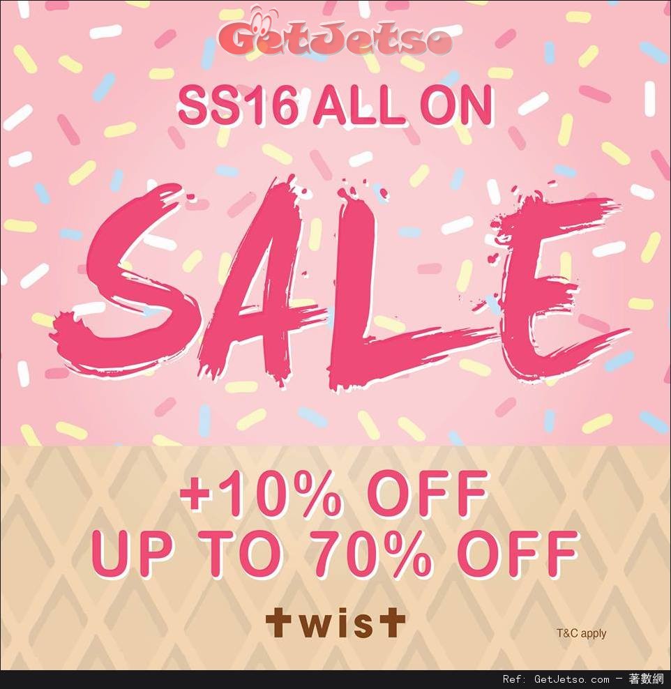 TWIST SS16 Sale 低至3折/美麗華店Mega Sale 低至1折優惠(至16年7月3日)圖片1