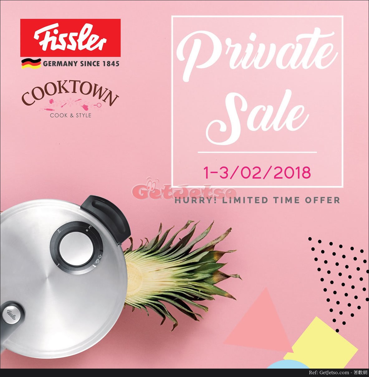 Fissler x Cook town 低至3折Private sale 優惠(18年2月1-3日)圖片1