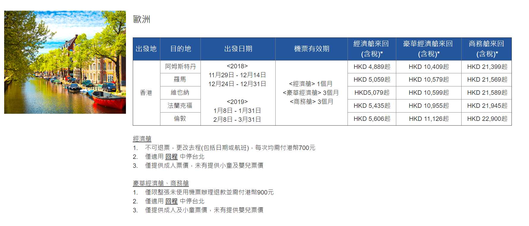 中華航空低至67限時機票優惠(至18年12月4日)圖片4