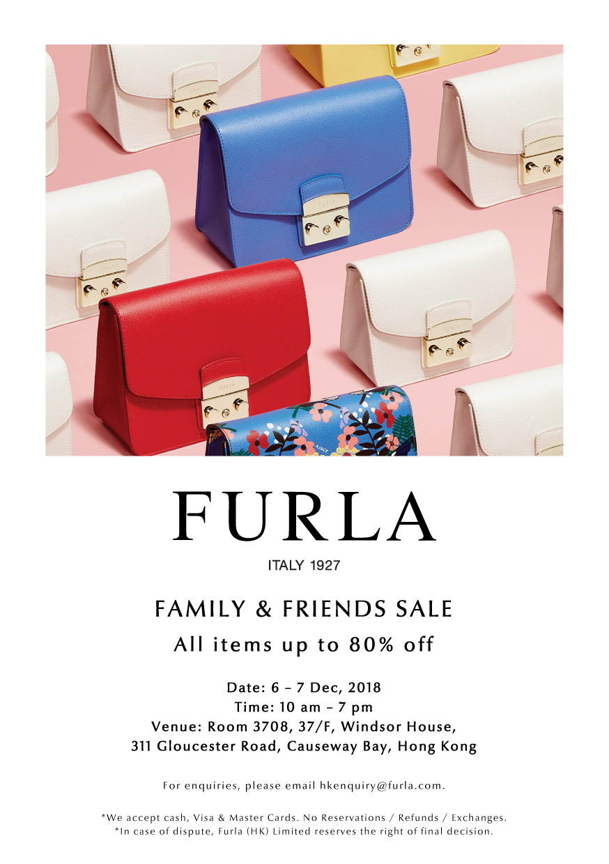 Furla 低至2折Family & Friends Sale開倉優惠(18年12月6-7日)圖片1