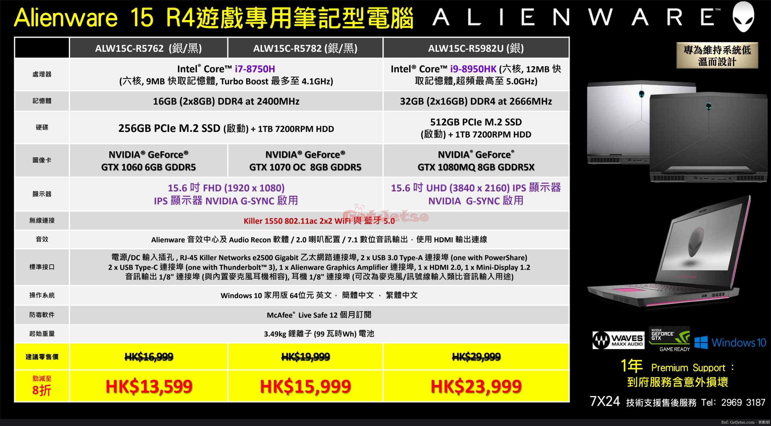 電競皇者Alienware電腦復活節大優惠(19年4月5-15日)圖片1