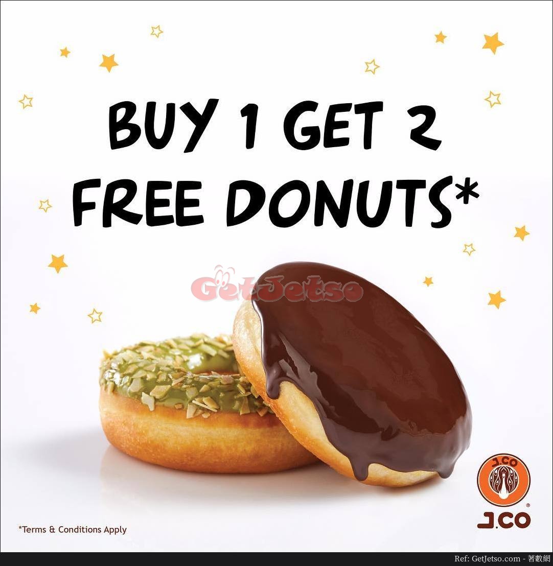 J.CO Donuts & Coffee冬甩買1送2優惠(至19年5月1日)圖片1