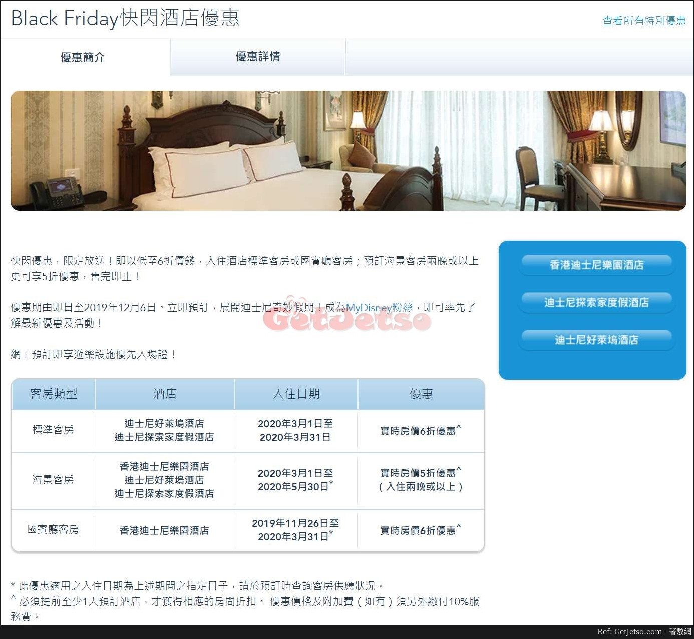 香港迪士尼度假區酒店低至5折酒店優惠(至19年12月6日)圖片1