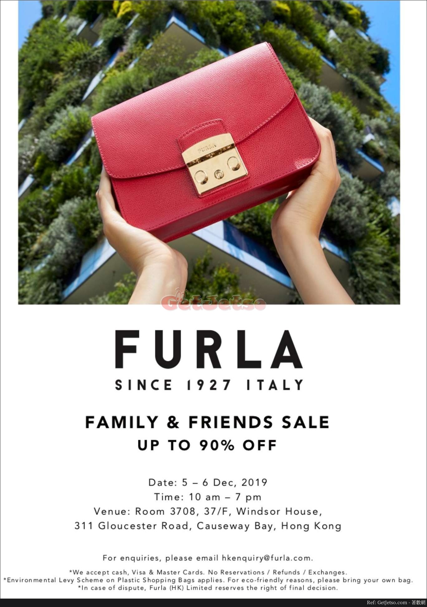 Furla 低至1折Family & Friends Sale 開倉優惠(19年12月5-6日)圖片1