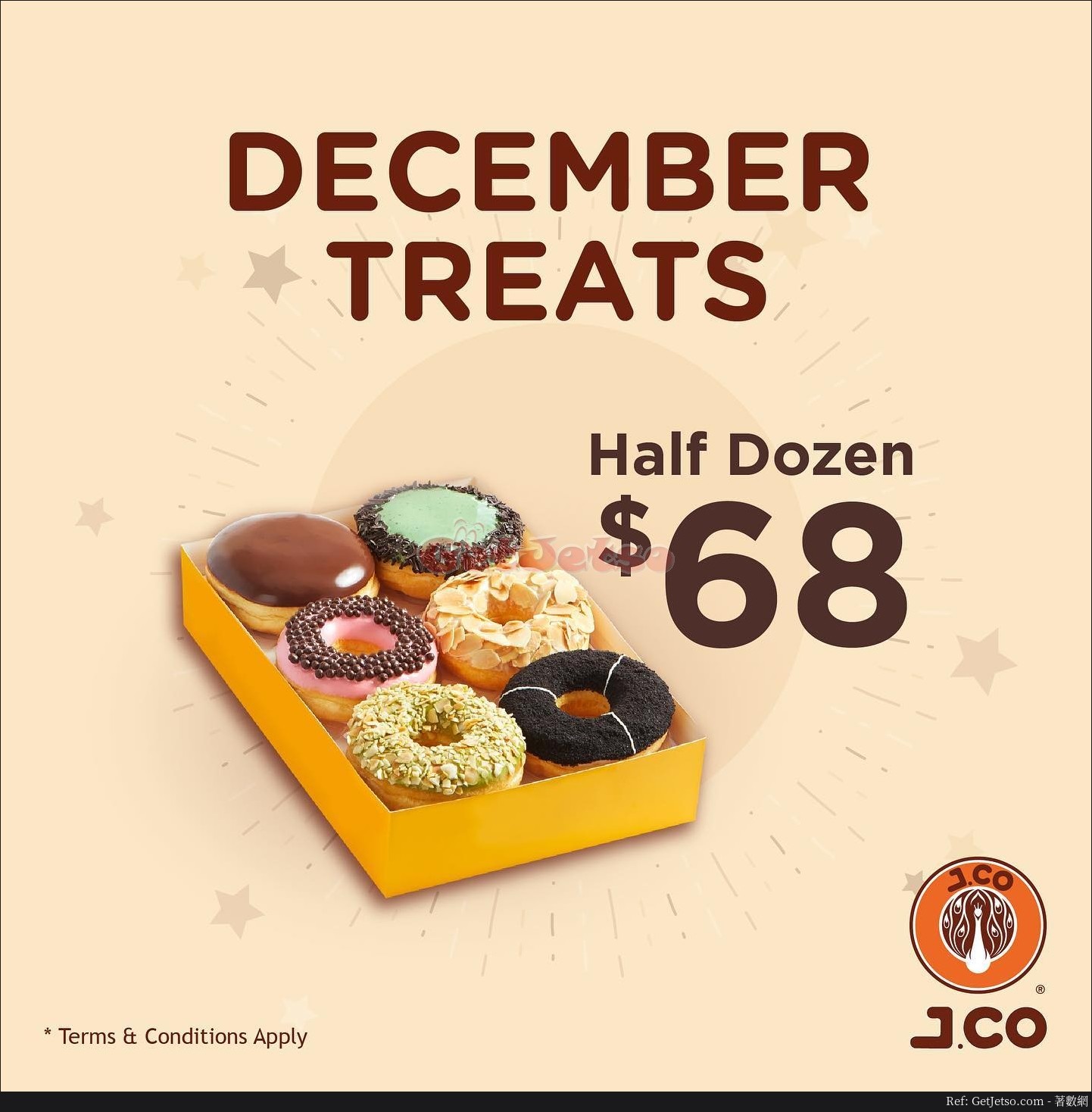 J.CO Donuts & Coffee  冬甩半打優惠(至19年12月8日)圖片1