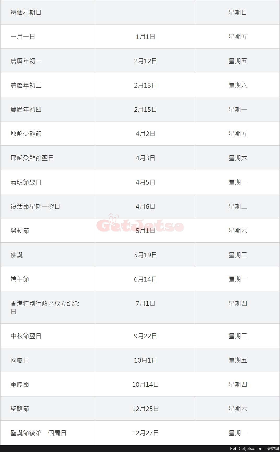 2021年香港公眾假期，復活節請3日連放10日長假圖片1