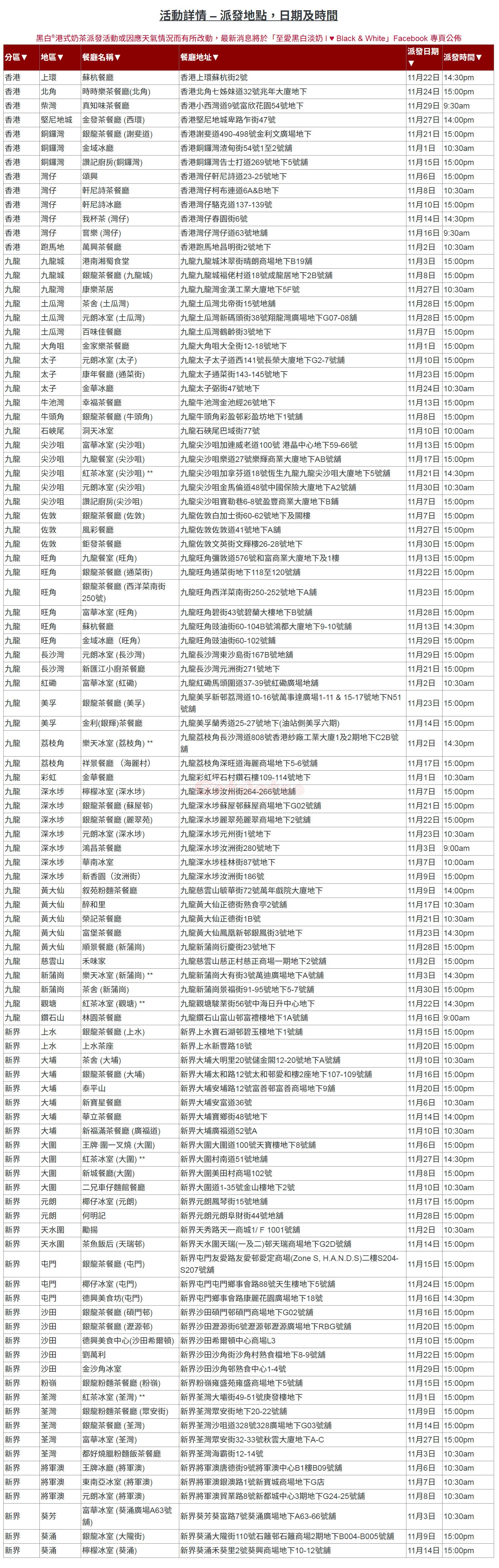 「港式奶茶日」免費派發港式奶茶(至23年11月30日)圖片2