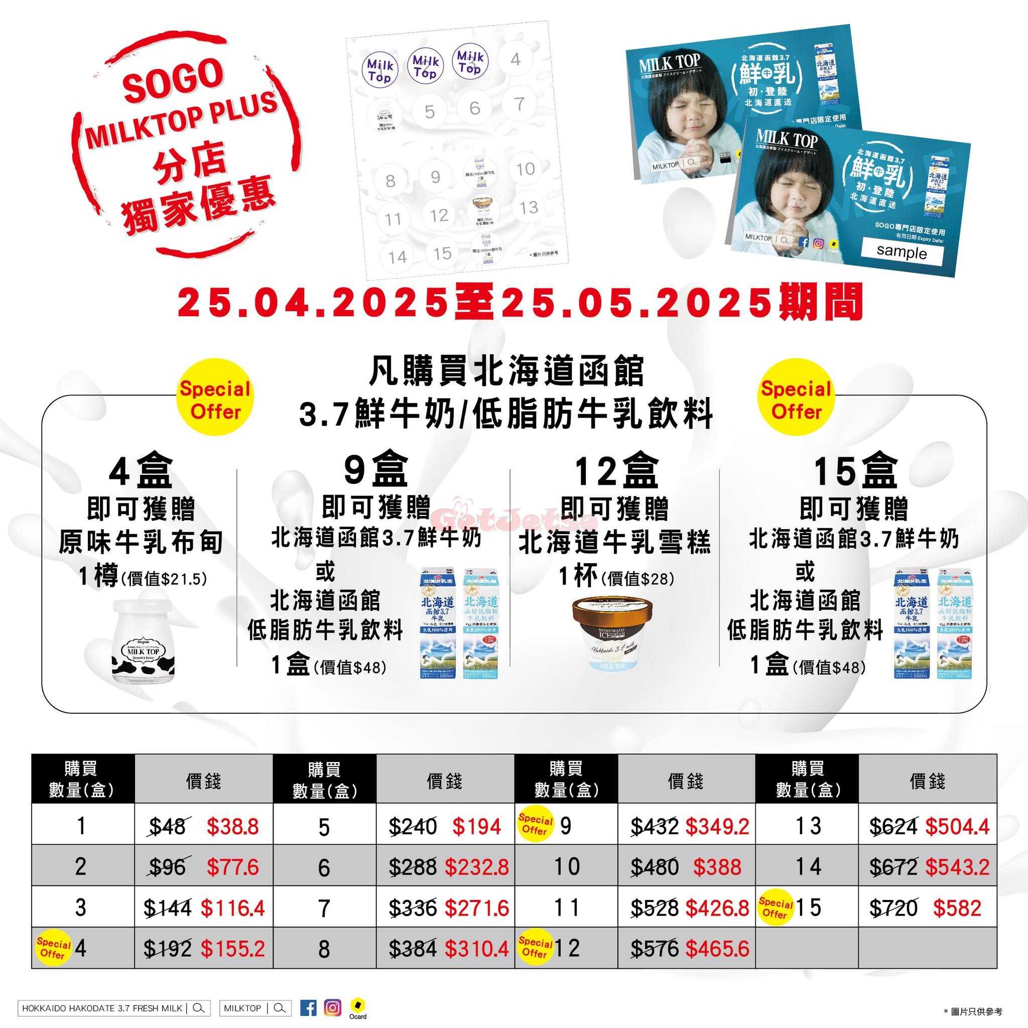 MILK TOP：最新優惠(至25年5月25日)圖片1